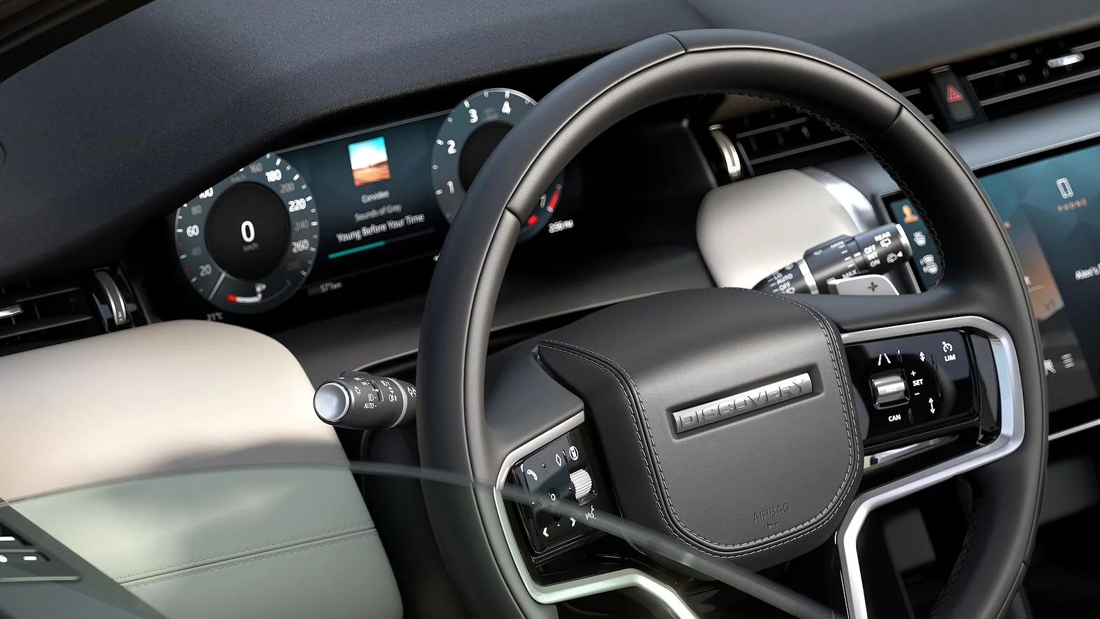 Фрагмент зображення інтер’єру Discovery Sport